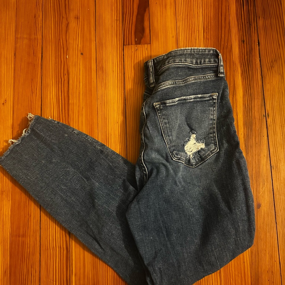 Abercrombie & Fitch Blue Distressed Jeans